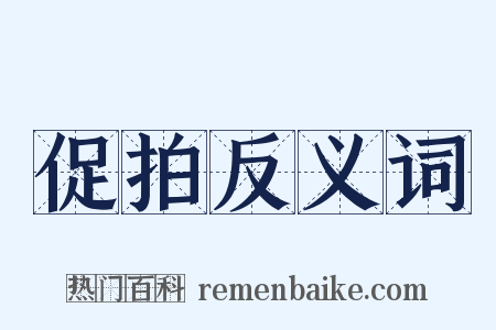 促拍反义词是什么意思的图片